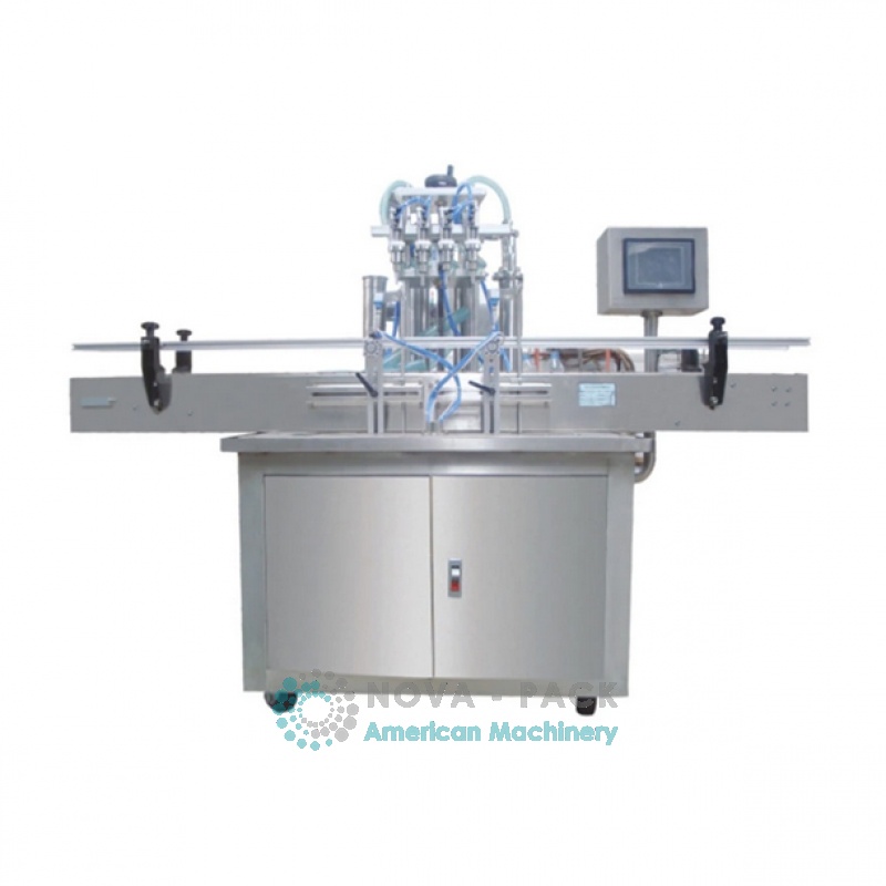Máquina automática de llenado de líquidos lineal