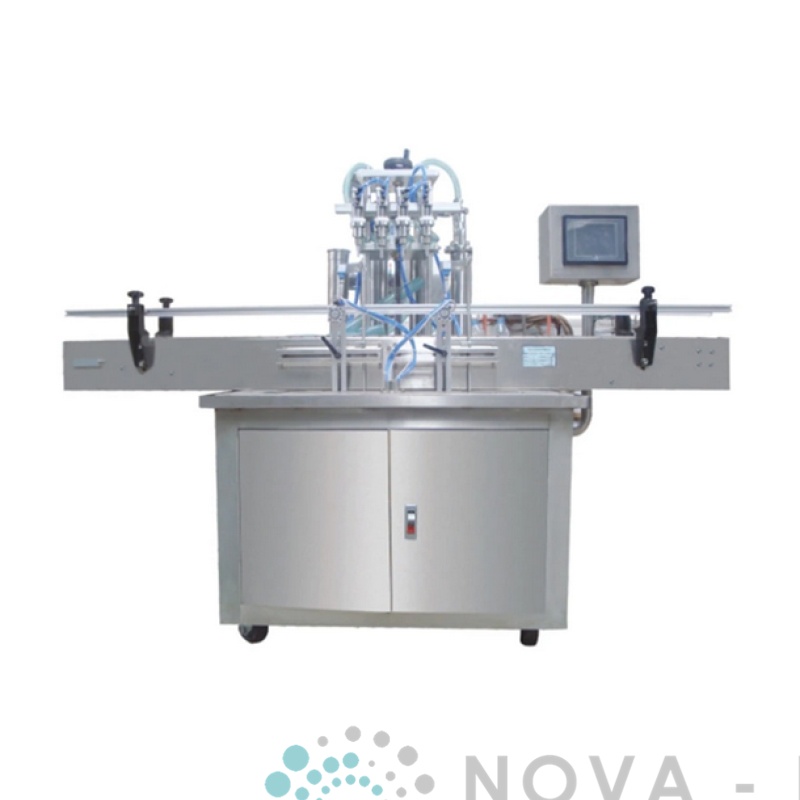 Máquina automática de llenado de líquidos lineal