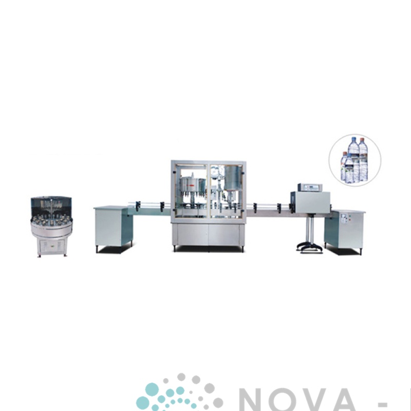 Línea de producción de máquinas de lavado y llenado