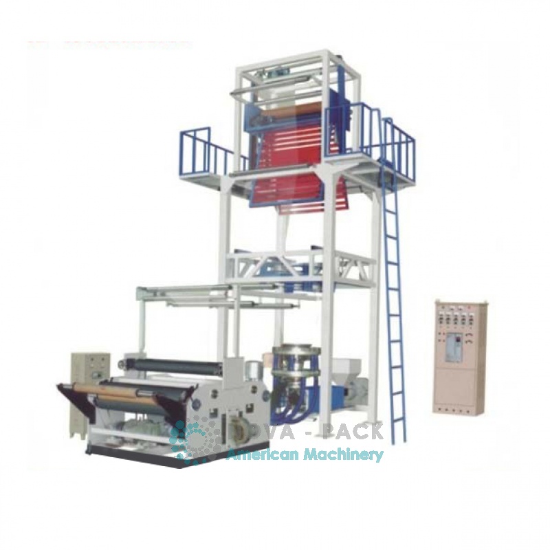 Conjunto de máquina de soplado de película HDPE / LDPE